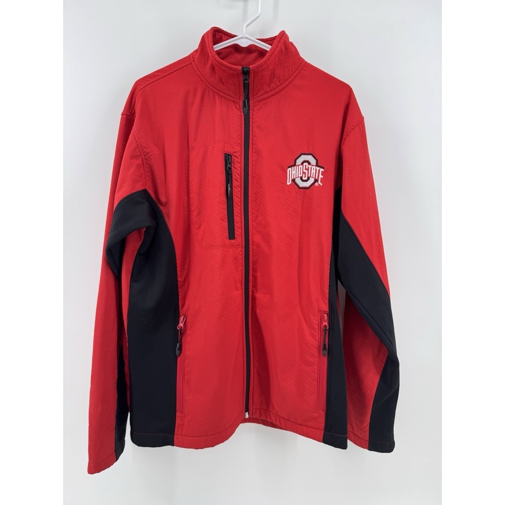 Ohio State Buckeyes Varsity Athletic Apparel Full Zip Jacket Men's Sz L
